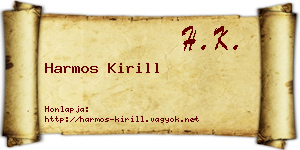 Harmos Kirill névjegykártya